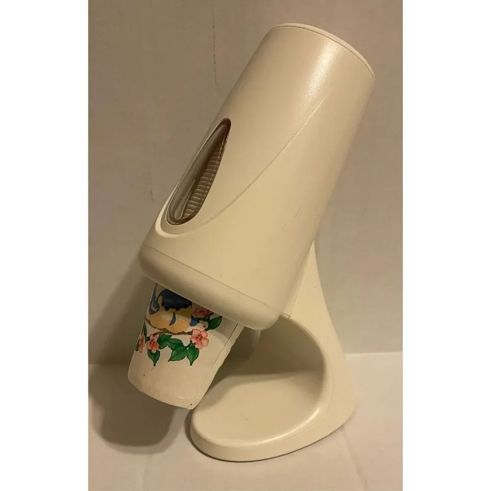 VTG Dixie 3oz Cup Holder Dispenser Space Age Retro Bathroom Kitchen Counter Top